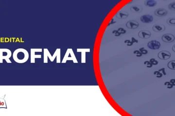 Imagem com fundo azul divulgando o Concurso PROFMAT