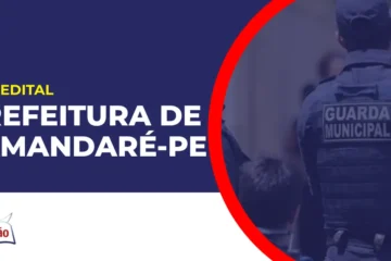 Imagem com fundo azul divulgando o Concurso Prefeitura de Tamandaré PE