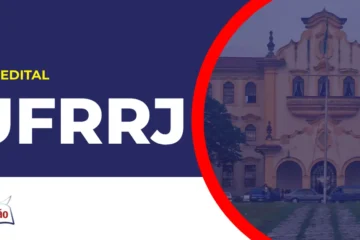 Imagem com fundo azul divulgando o Concurso UFRRJ 2026