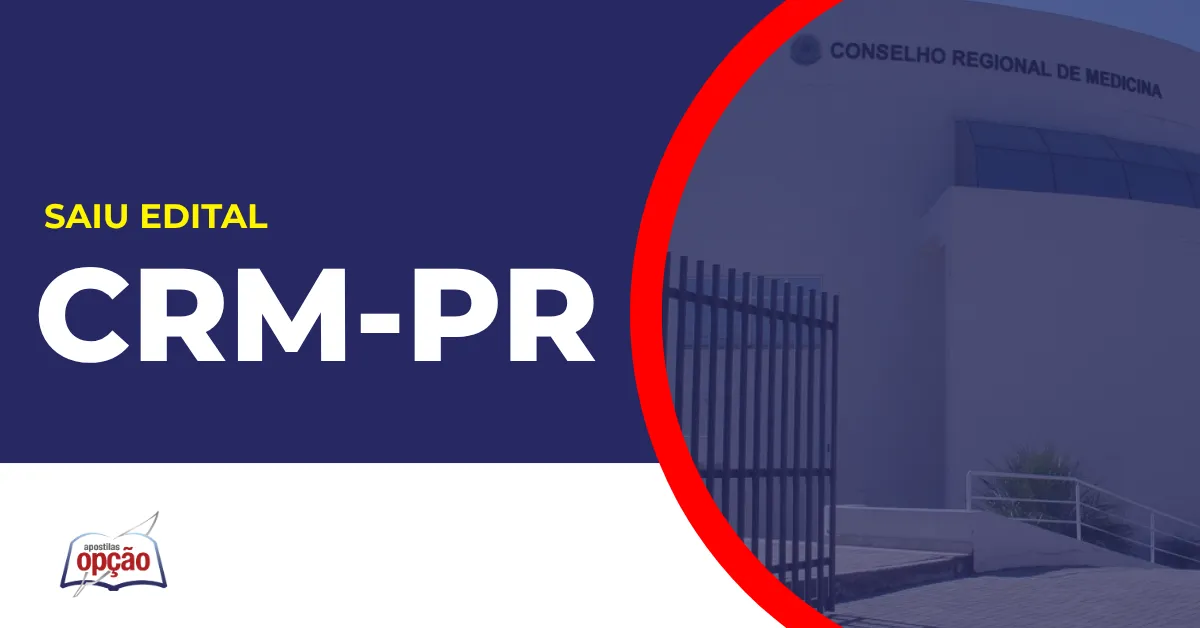 Imagem da fachada do crm pr para divulgar o Concurso CRM PR 2026