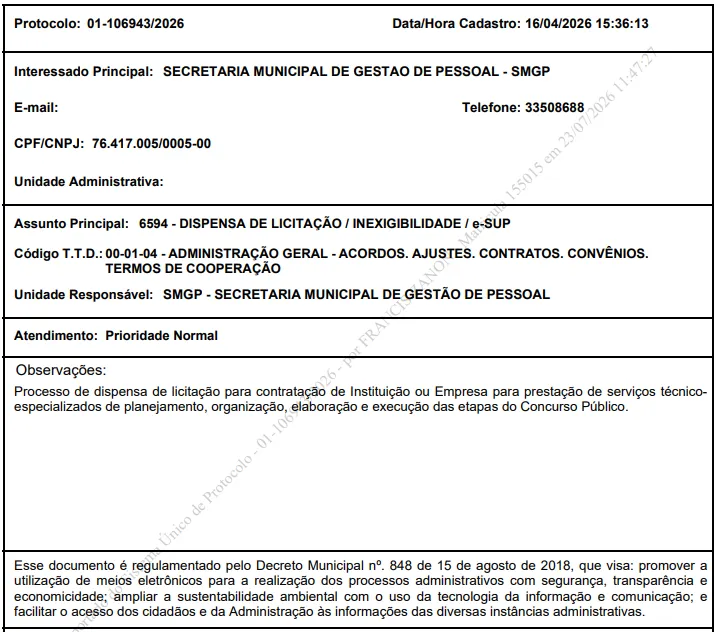 Concurso Prefeitura de Curitiba PR: Comissão formada! 384 vagas!