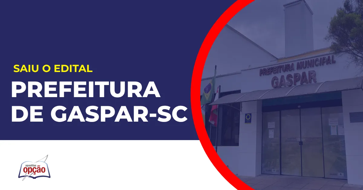 Imagem da fachada da Prefeitura de Gaspar SC