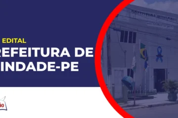 Fachada da prefeitura para divulgar o Concurso Prefeitura de Trindade PE