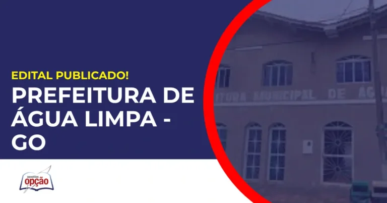 Concurso Prefeitura de Água Limpa GO