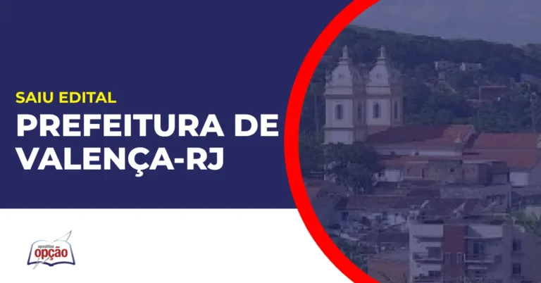 Vista da cidade de Valença RJ que publicou edital do Concurso Prefeitura de Valença RJ