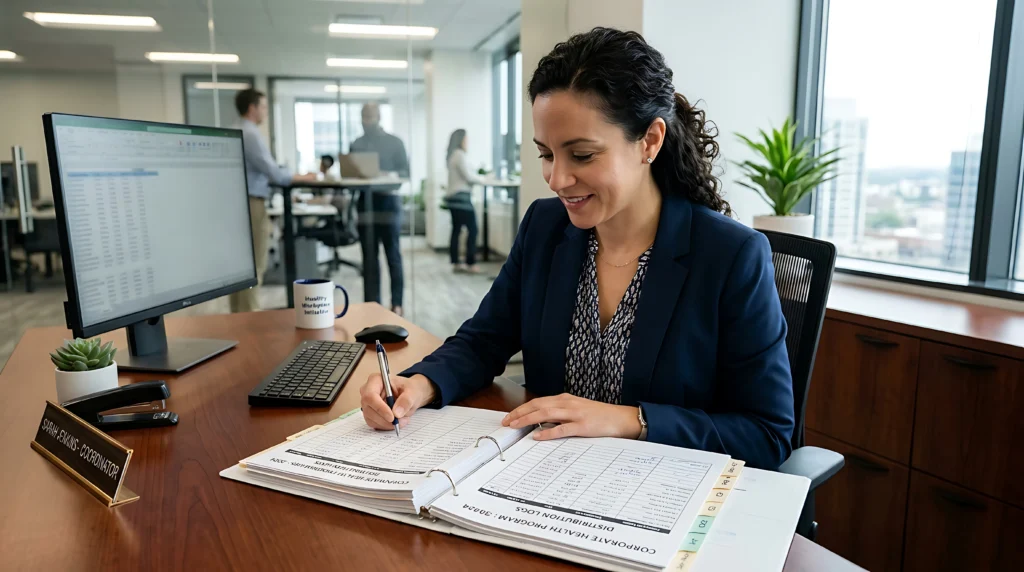 Assistente analisando documentos