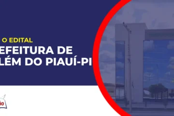 Imagem com fundo azul divulgando o Concurso Prefeitura de Belém do Piauí PI