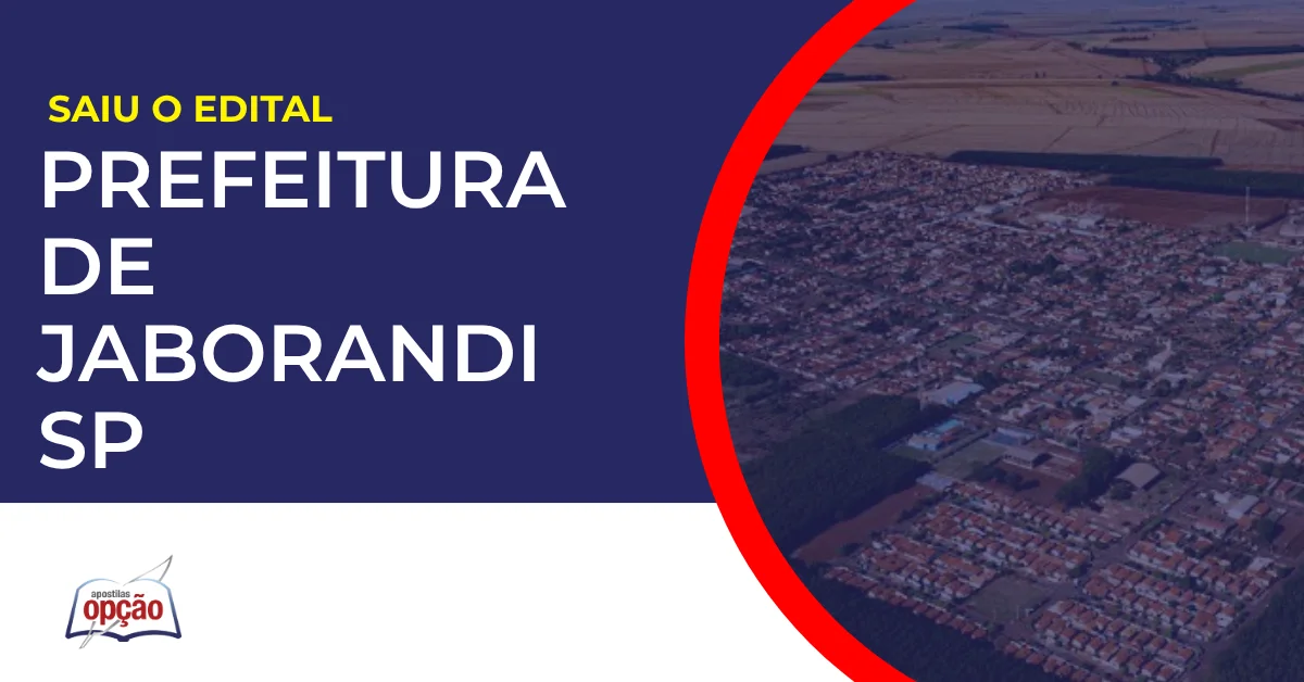 concurso prefeitura de jaborandi sp vista aérea da cidade cercada por áreas rurais