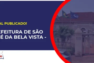 Concurso Prefeitura de São José da Bela Vista SP tem edital publicado