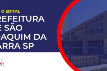 concurso prefeitura de são joaquim da barra sp fachada de prédio público com grades e janelas