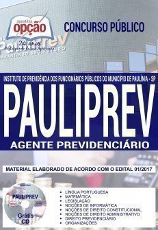 Apostila Concurso PAULIPREV 2018 - AGENTE PREVIDENCIÁRIO