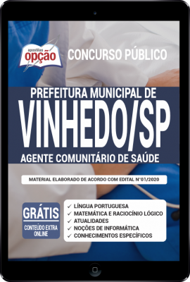 Apostila Prefeitura de Vinhedo - SP em PDF - Agente Comunitário de Saúde -