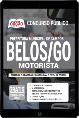 Apostila Prefeitura de Campos Belos - GO em PDF - Motorista
