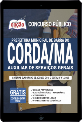 Apostila Prefeitura de Barra do Corda - MA em PDF - Auxiliar de Serviços Gerais