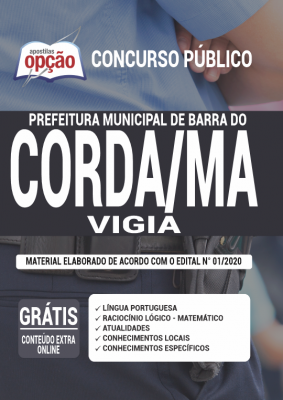 Apostila Prefeitura de Barra do Corda - MA - Vigia  