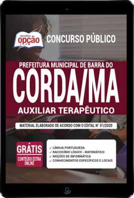 Apostila Prefeitura de Barra do Corda - MA em PDF - Auxiliar Terapêutico