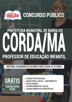 Apostila Prefeitura de Barra do Corda - MA - Professor de Educação Infantil