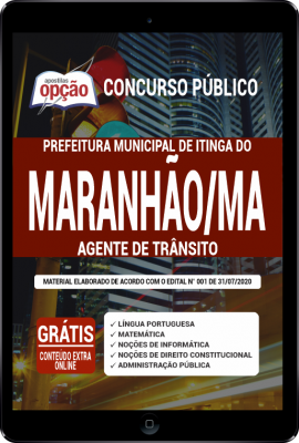 Apostila Prefeitura de Itinga do Maranhão - MA em PDF - Agente de Trânsito