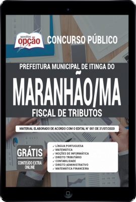 Apostila Prefeitura de Itinga do Maranhão - MA em PDF - Fiscal de Tributos
