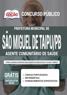 Apostila Prefeitura de São Miguel de Taipu - PB - Agente Comunitário de Saúde