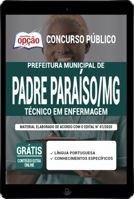 Apostila Prefeitura de Padre Paraíso - MG em PDF - Técnico em Enfermagem