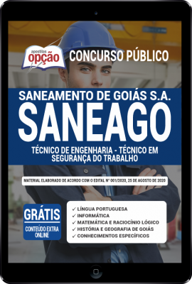 Apostila SANEAGO em PDF - Técnico de Engenharia - Técnico em Segurança do Trabalho