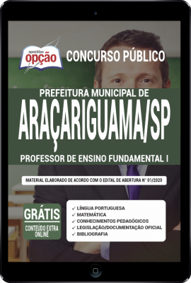 Apostila Prefeitura de Araçariguama - SP em PDF - Professor de Ensino Fundamental I