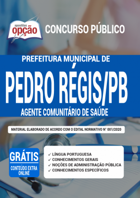 Apostila Prefeitura de Pedro Régis - PB - Agente Comunitário de Saúde