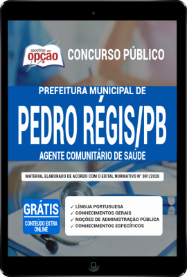 Apostila Prefeitura de Pedro Régis - PB em PDF - Agente Comunitário de Saúde