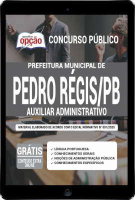 Apostila Prefeitura de Pedro Régis - PB em PDF - Auxiliar Administrativo