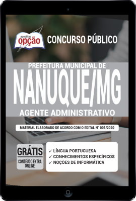Apostila Prefeitura de Nanuque - MG em PDF - Agente Administrativo