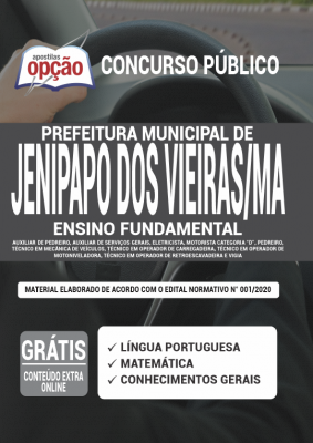 Apostila Prefeitura de Jenipapo dos Vieiras - MA - Ensino Fundamental
