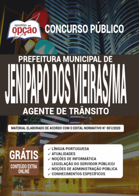 Apostila Prefeitura de Jenipapo dos Vieiras - MA - Agente de Trânsito