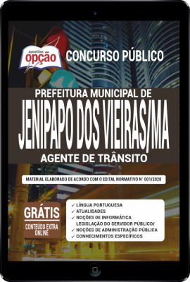 Apostila Prefeitura de Jenipapo dos Vieiras - MA em PDF - Agente de Trânsito