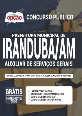 Apostila Prefeitura de Iranduba - AM - Auxiliar de Serviços Gerais