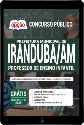 Apostila Prefeitura de Iranduba - AM em PDF - Professor de Ensino Infantil