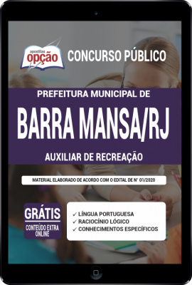 Apostila Prefeitura de Barra Mansa - RJ em PDF - Auxiliar de Recreação