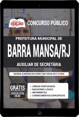 Apostila Prefeitura de Barra Mansa - RJ em PDF - Auxiliar de Secretaria
