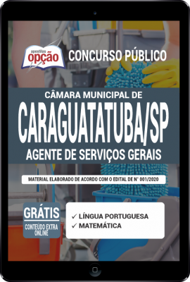 Apostila Câmara de Caraguatatuba - SP em PDF - Auxiliar de Serviços Gerais
