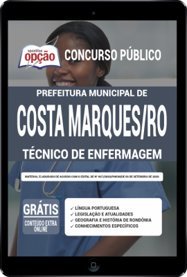 Apostila Prefeitura de Costa Marques - RO em PDF - Técnico de enfermagem