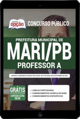 Apostila Prefeitura de Mari - PB em PDF - Professor A