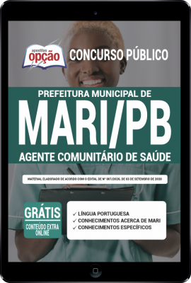 Apostila Prefeitura de Mari - PB em PDF - Agente Comunitário de Saúde
