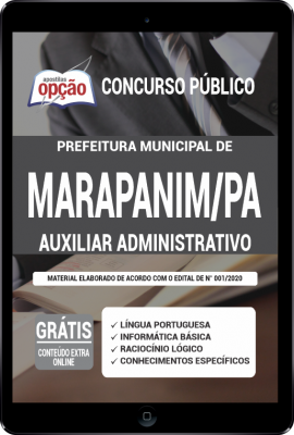 Apostila Prefeitura de Marapanim - PA em PDF - Auxiliar Administrativo