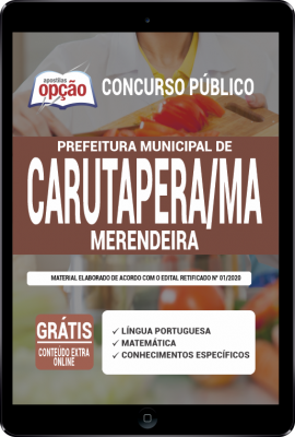 Apostila Prefeitura de Carutapera - MA em PDF - Merendeira
