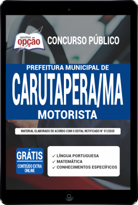 Apostila Prefeitura de Carutapera - MA em PDF - Motorista