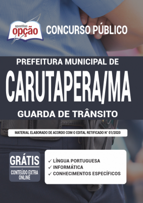 Apostila Prefeitura de Carutapera - MA - Guarda de Trânsito