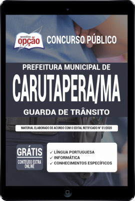 Apostila Prefeitura de Carutapera - MA em PDF - Guarda de Trânsito