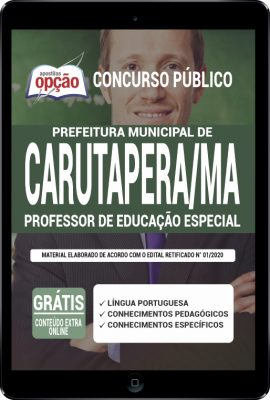 Apostila Prefeitura de Carutapera - MA em PDF - Professor de Educação Especial
