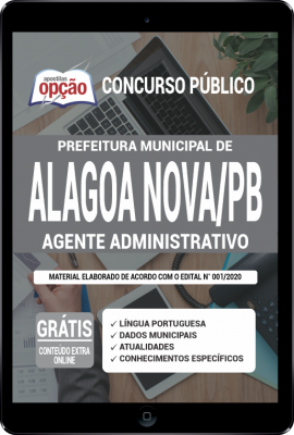 Apostila Prefeitura de Alagoa Nova - PB em PDF - Agente Administrativo