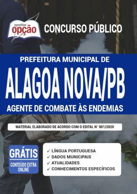 Apostila Prefeitura de Alagoa Nova - PB - Agente de Combate às Endemias